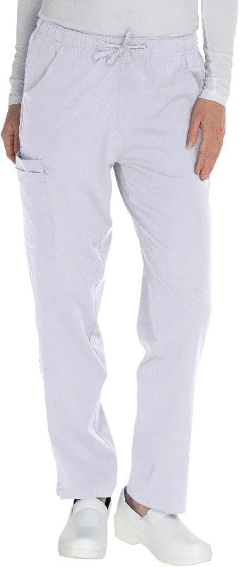 Elastic Drawstring Cargo Pant By MediChic XXS-5X / White Stylish Paperbag Waist Pants Elastic Drawstring Cargo Pant By MediChic XXS-5X / White Stylish Paperbag Waist Pants