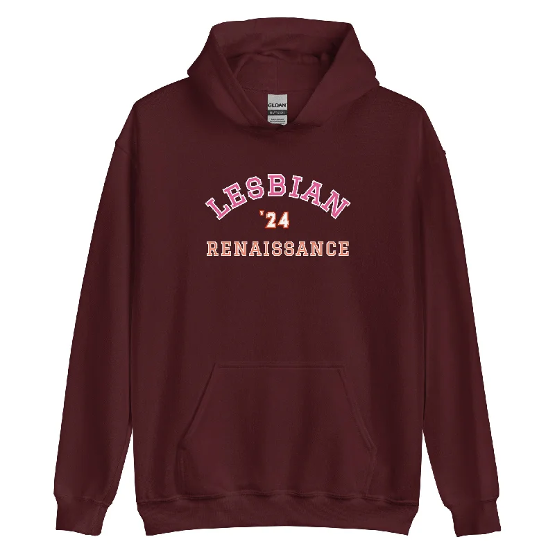 Lesbian Renaissance Hoodie Hoodie with Gradient Ombre Colorful