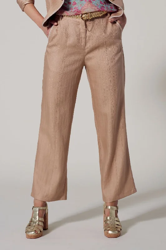 Cortona Pant | Biscuit Classic Straight-Leg Pants