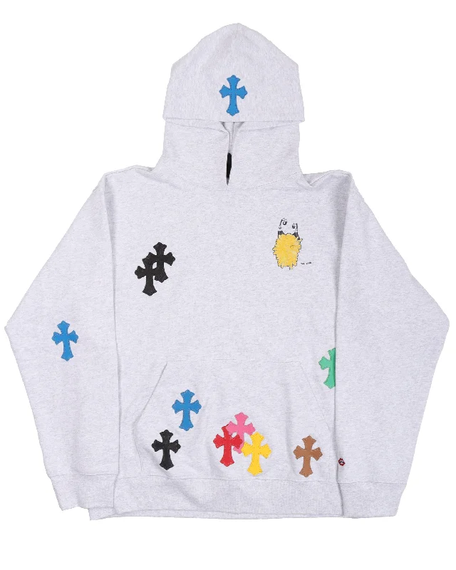 Matty Boy Cross Patch Hoodie Hoodie with Double Zipper Versatile Adjustable
