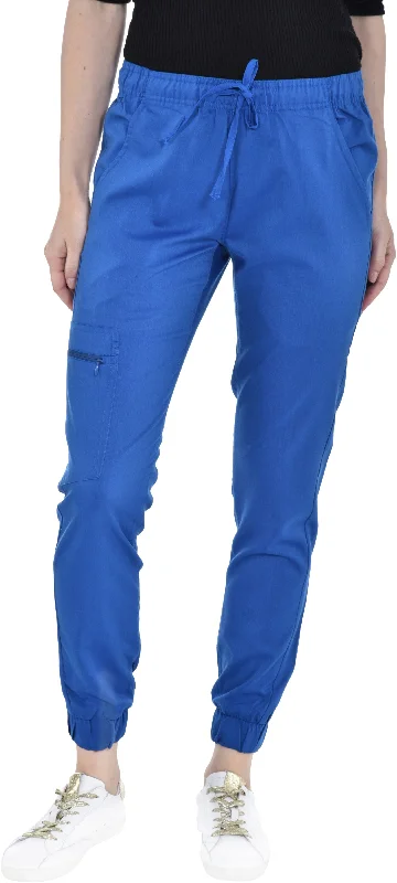Zipper Cargo Jogger Pant By MediChic XS-2XL / Royal Fashionable Button-Up Pants