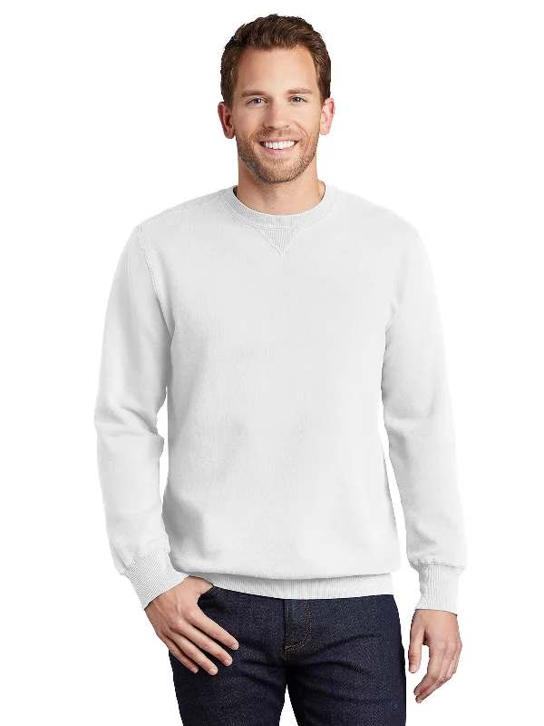 Men's Crewneck Sweatshirt Hoodie with Cropped Fit Short Trendy