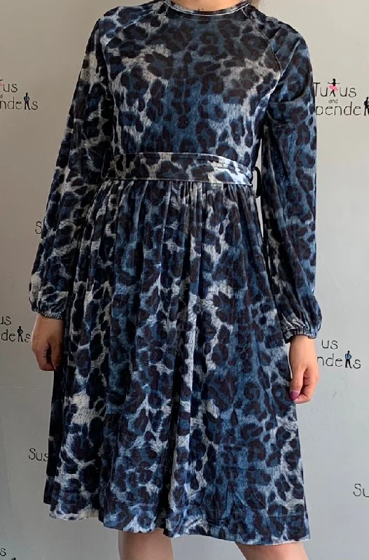 Blue Leopard Dress SNK1339 Tunics Distressed trendy