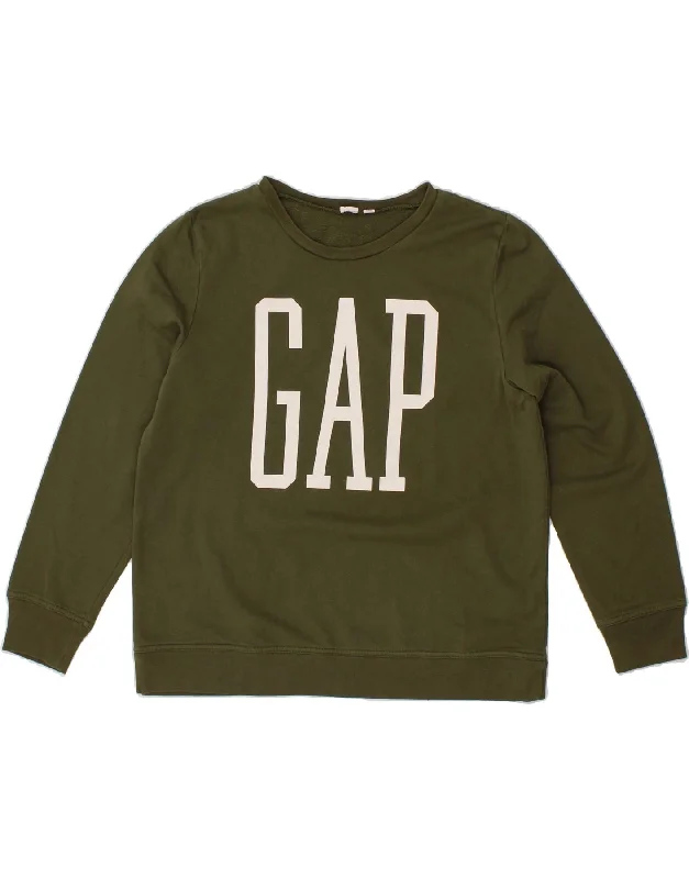 GAP Womens Graphic Sweatshirt Jumper UK 16 Large Green Cotton Zip Hoodie Drawstring Kangaroo Pocket GAP Womens Graphic Sweatshirt Jumper UK 16 Large Green Cotton Zip Hoodie Drawstring Kangaroo Pocket