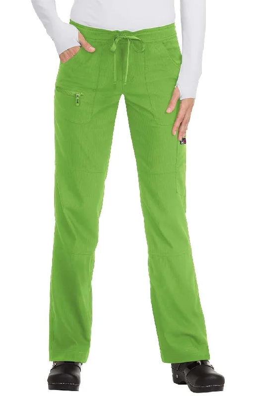 Peace Pant Regular  by KOI XXS-5XL /  Green Tea Sleek Black Pants