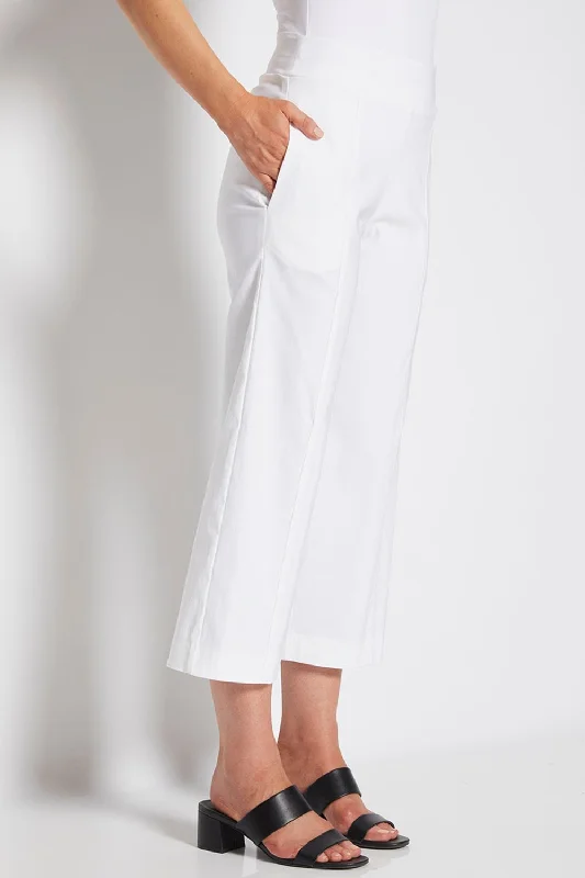 Larrie 7/8 Culotte Pant | White Trendy Printed Leggings