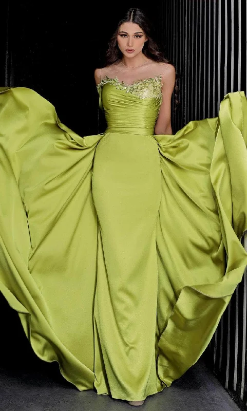 MNM Couture K3985 - Overskirt Dress Halter Neckline Beach