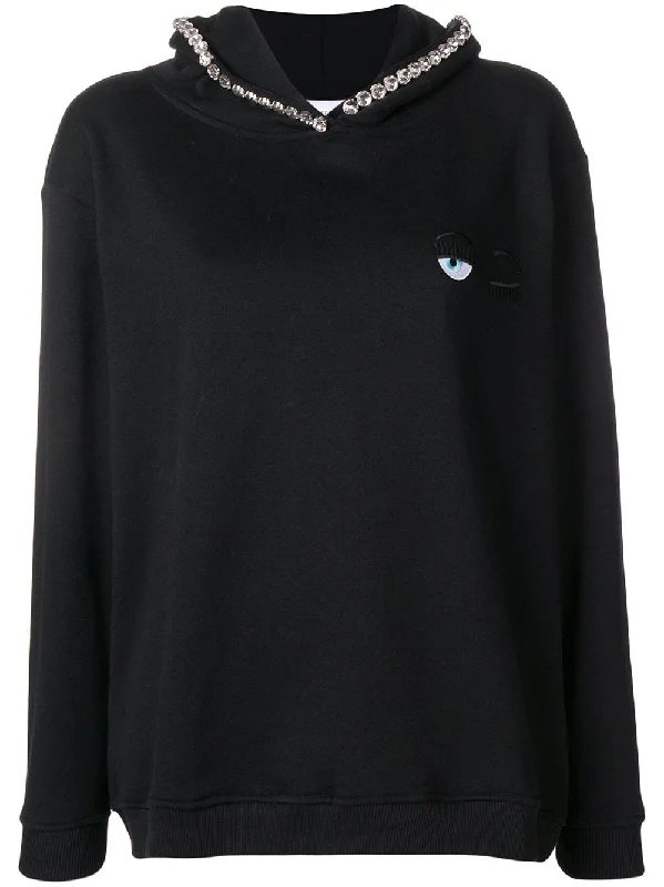 Blinking Eye hoodie Hoodie with V-Neck Classic Versatile