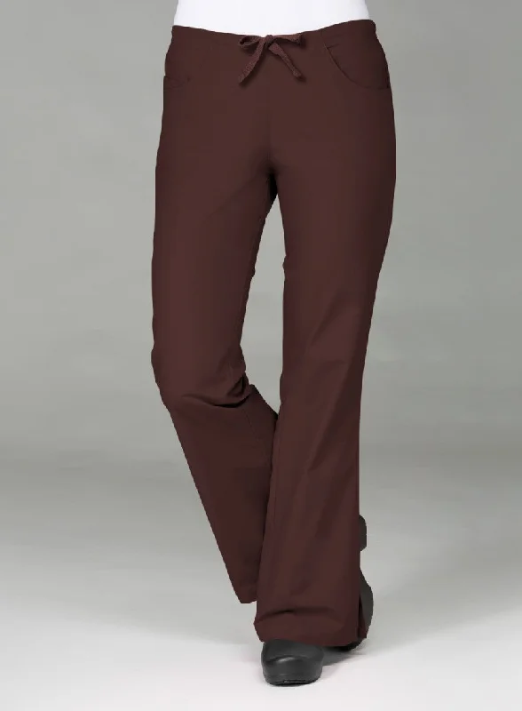 Classic Flare Pant By Maevn (Regular) XXS - 5XL - Chocolate Formal Wide-Leg Pants