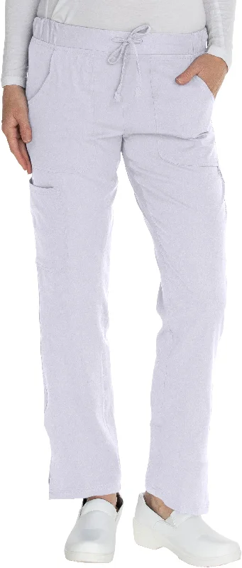 Flat Front Elastic Waist Pant By MediChic XXS-5X / White Soft Wool Pants