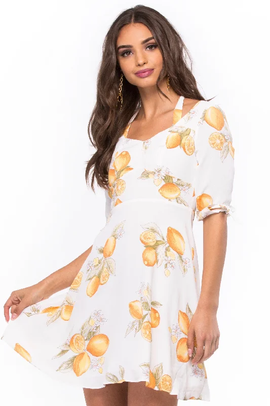 Limonada Mini Dress Comfortable Polka Dot Mini Dress