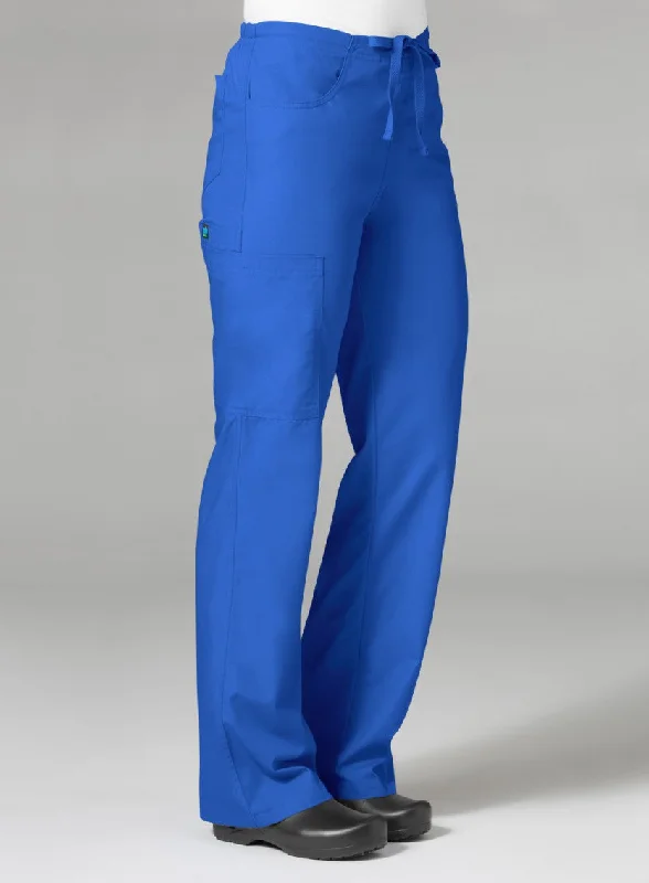 Women's Core Utility Cargo Pant By Maevn (Petite) XS-3XL - Royal Blue Relaxed Lounge Trousers Women's Core Utility Cargo Pant By Maevn (Petite) XS-3XL - Royal Blue Relaxed Lounge Trousers