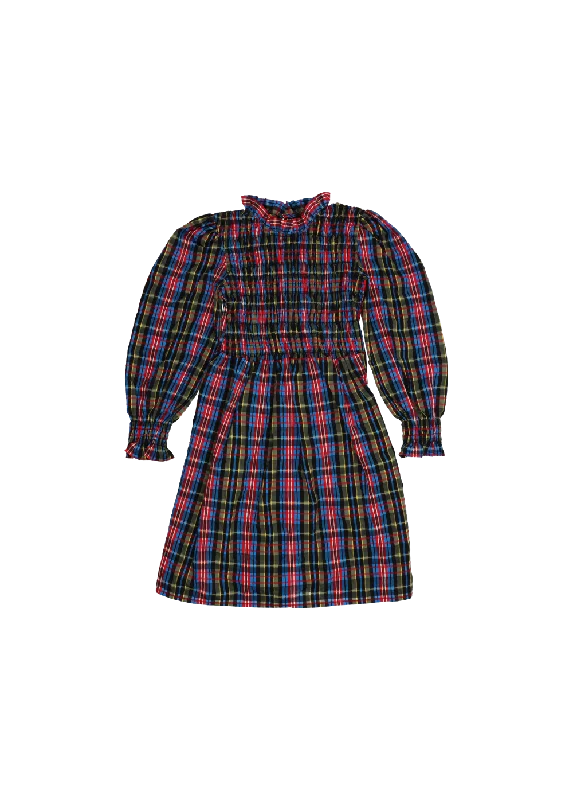 MARS DRESSS-Ruby Dusk Tartan Tunics Leisure comfortable