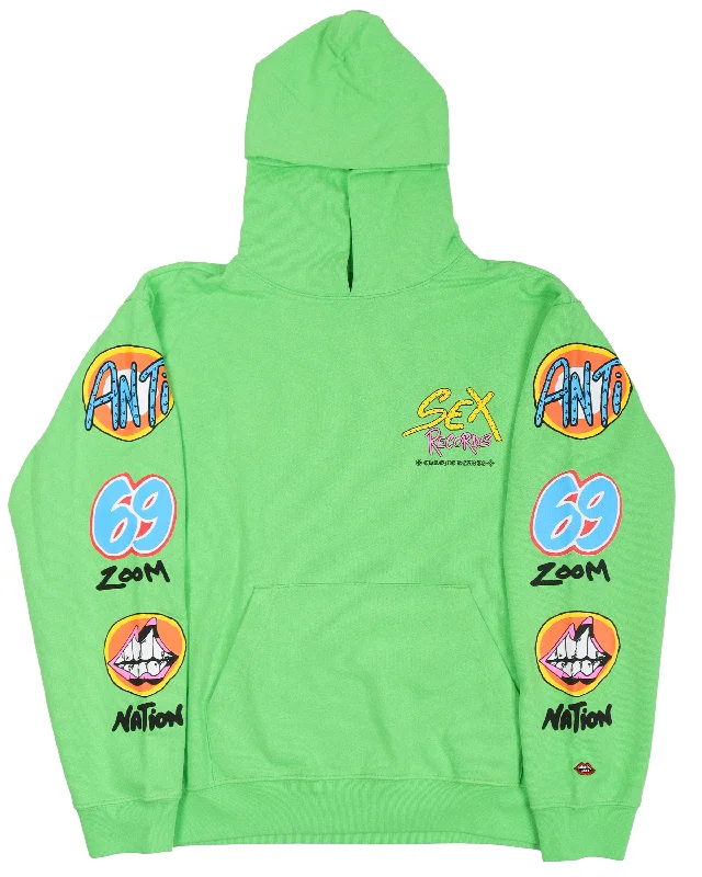 Matty Boy 'Sex Records' Hoodie Hoodie with Toggle Buttons Decorative Unique