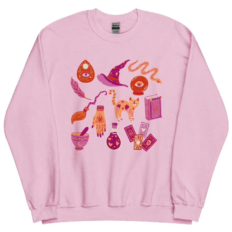 Lesbian Witch Sweatshirt Hoodie with High-Low Hem Asymmetrical Trendy