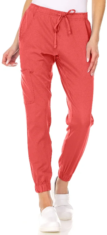 Drawstring Cargo Jogger Pant By MediChic XXS-3X / Coral Classic Chino Pants