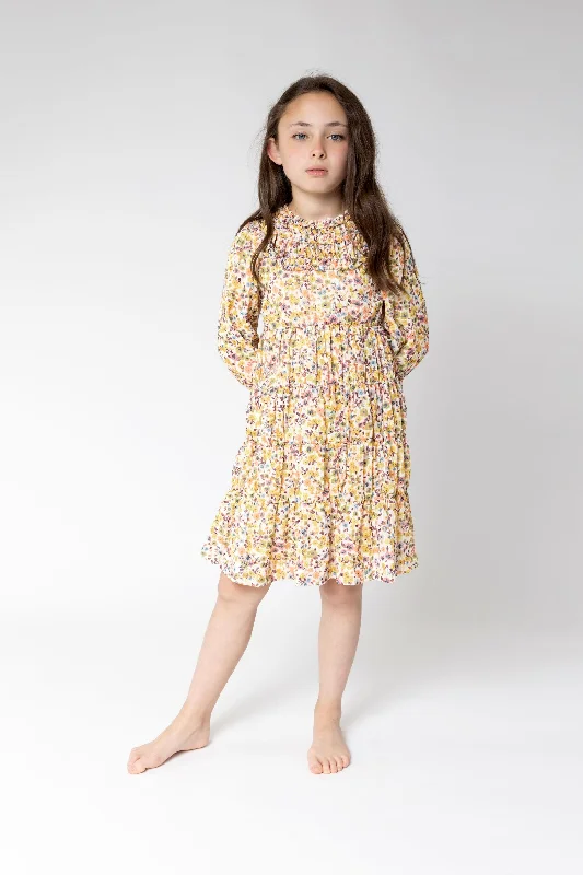 Sunflower Tiered Dress FR23004-B Tunics Party sparkling