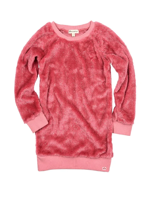 Avina Sherpa Dress Dusty Rose Elegant Long Evening