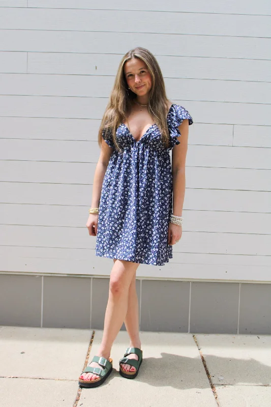 Wildflowers Mini Dress Casual Button-Up Mini Dress