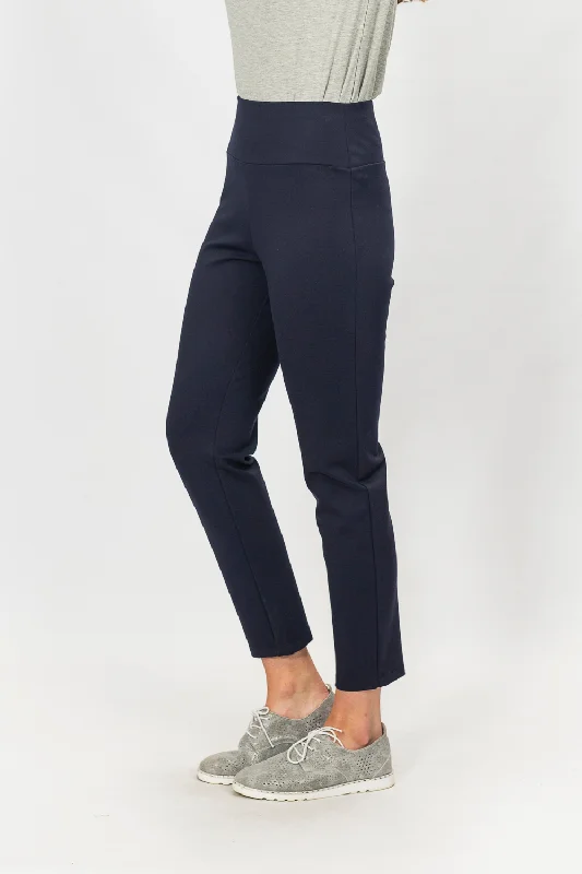 Ponte Pull On Pant | Navy Cozy Lounge Pants