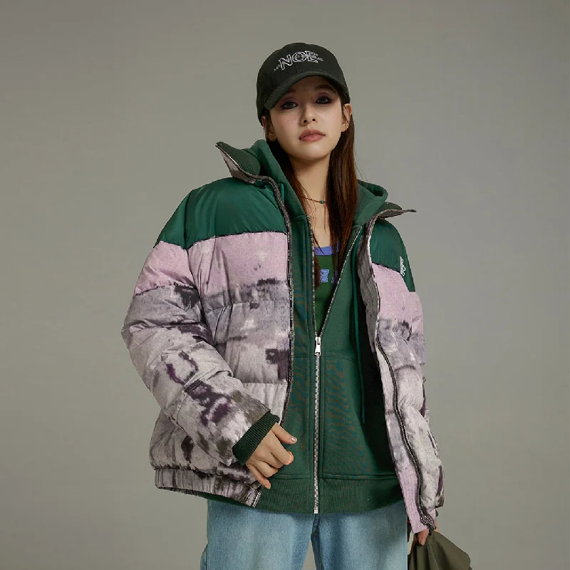 Color Matching Overfit Duck Down Padding Jacket Herringbone Jacket Houndstooth Jacket Plaid Jacket Color Matching Overfit Duck Down Padding Jacket Herringbone Jacket Houndstooth Jacket Plaid Jacket