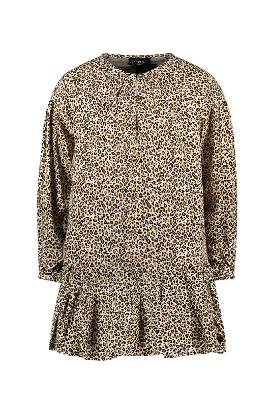 Meau Animal Print Dress F408-5806 Tunics Timeless classic