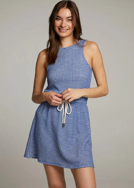 Delray Cobalt Blue Mini Dress Comfortable Wrap Mini Dress