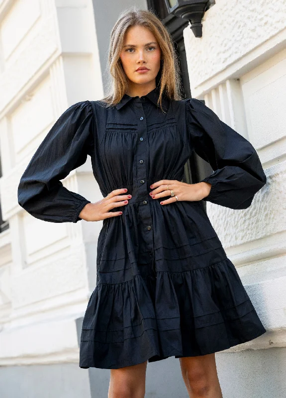 Vicky Dress Ebony Casual Short Summer
