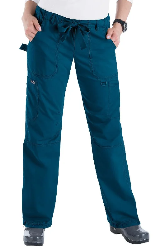 Lindsey Pant by KOI XXS-5X / Caribbean Blue Classic Bootcut Trousers