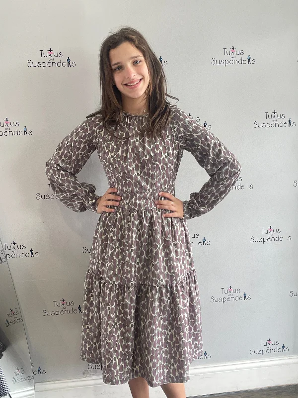 Purpley Floral Dress DS2YT2912DA Tunics Cozy comfortable