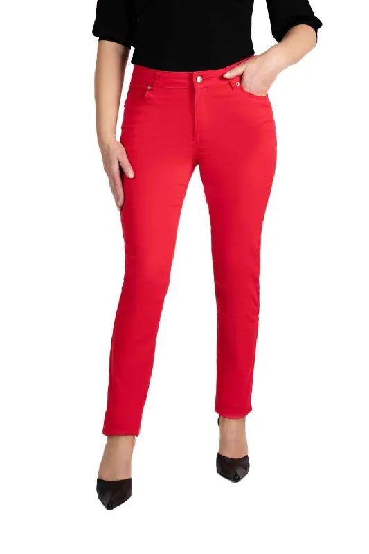 Phoenix Pants | Red Elegant Trouser Pants