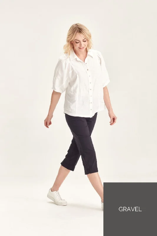 Acrobat 3/4 Pant | Gravel Elegant Dress Pants