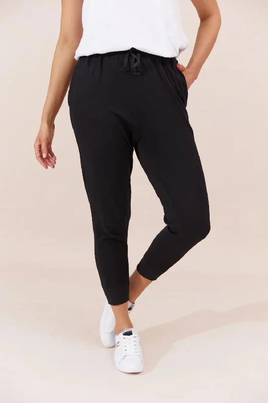 Sorrento Pants | Black Wide-Legged Palazzos