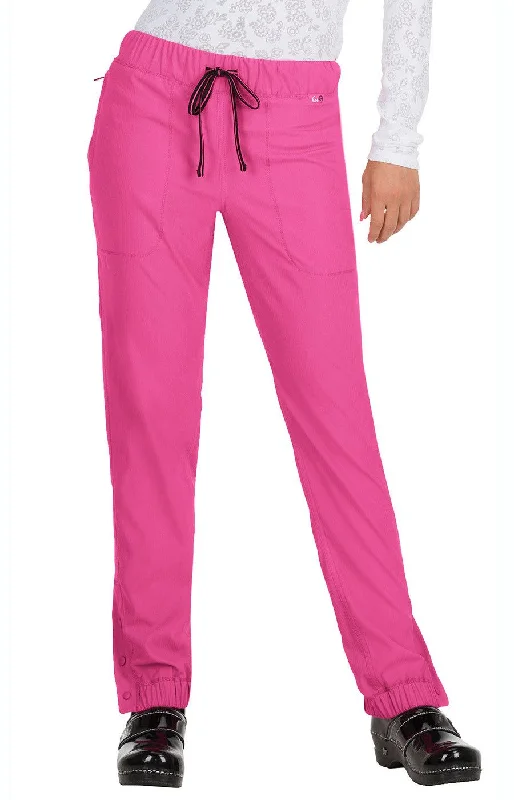 Happiness Pant by KOI XXS-3X /  Flamingo/Neon Pink Chic Capri Pants
