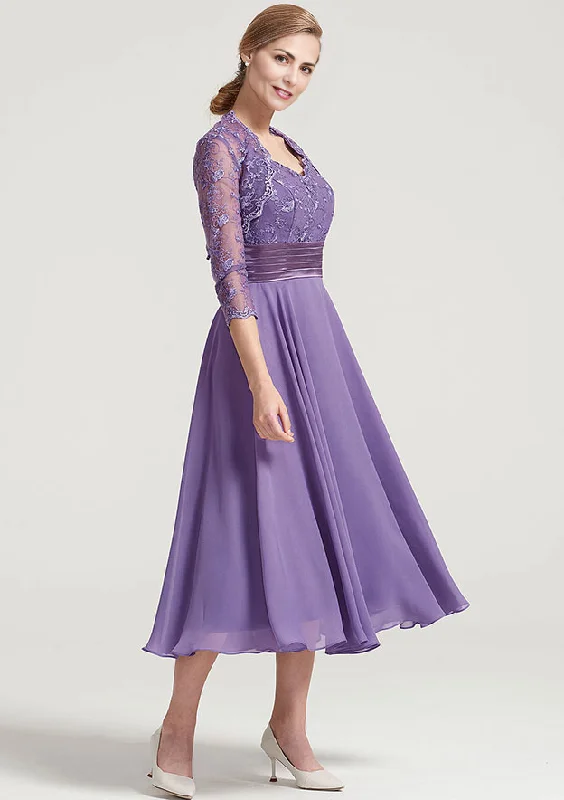 A-line Tea-Length Chiffon Mother of the Bride Dress With Jacket Lace Pleated Nylon Jacket Polyester Jacket Spandex Jacket A-line Tea-Length Chiffon Mother of the Bride Dress With Jacket Lace Pleated Nylon Jacket Polyester Jacket Spandex Jacket