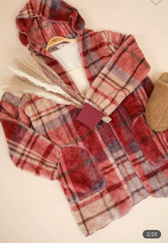 Fur Flannel Hooded Jacket! Denim Jacket Leather Jacket Suede Jacket