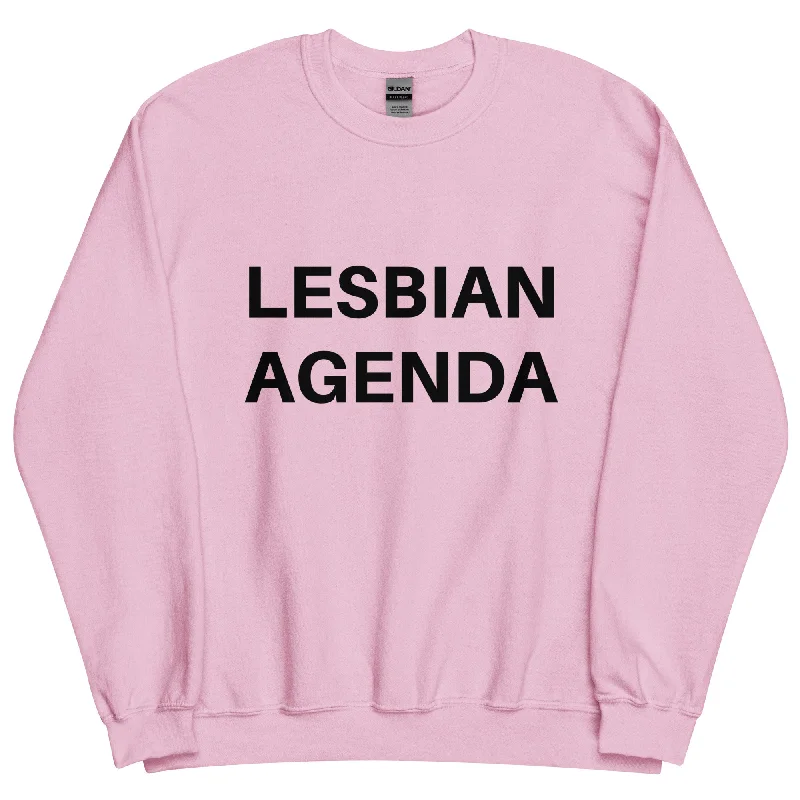 Lesbian Agenda Sweatshirt Hoodie with Logo Branding Identity