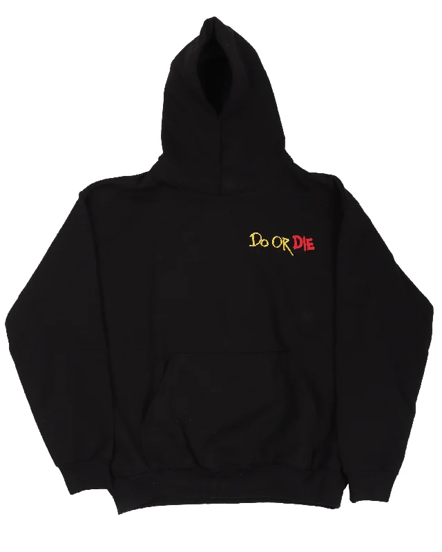 Matty Boy 'Do Or Die' Graphic Hoodie Hoodie with Rhinestones Sparkly Elegant