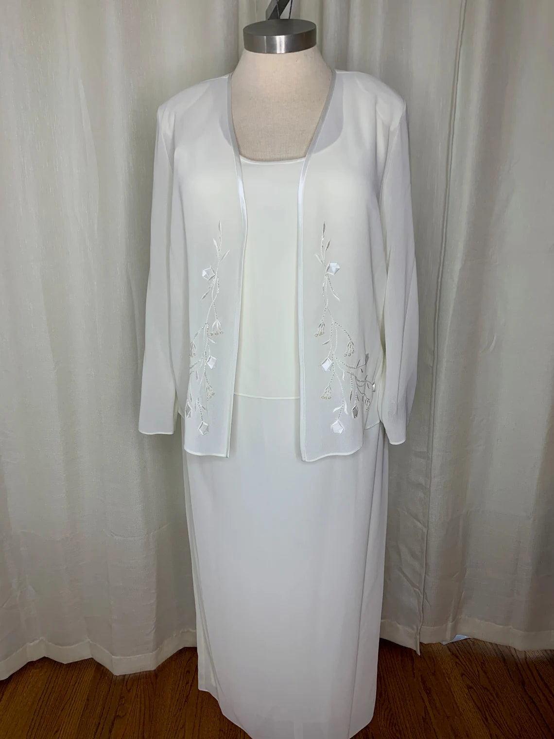 Ivory Jacket Mother of the Bride Dresse Two Piece Wedding Dress Rayon Fabric Velvet Fabric Corduroy Fabric Ivory Jacket Mother of the Bride Dresse Two Piece Wedding Dress Rayon Fabric Velvet Fabric Corduroy Fabric