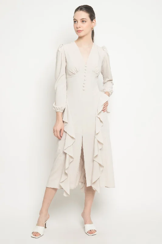 Maison Dress in Oat Floral Print girly