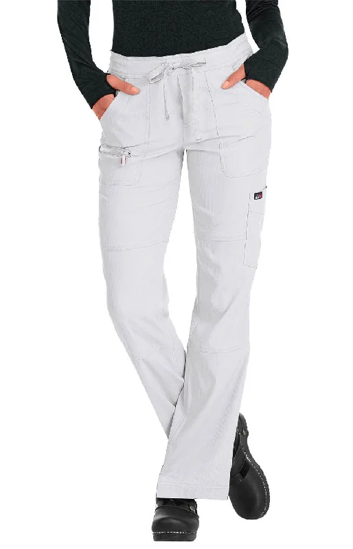 Peace Pant Regular  by KOI XXS-5XL / White Warm Wool Trousers