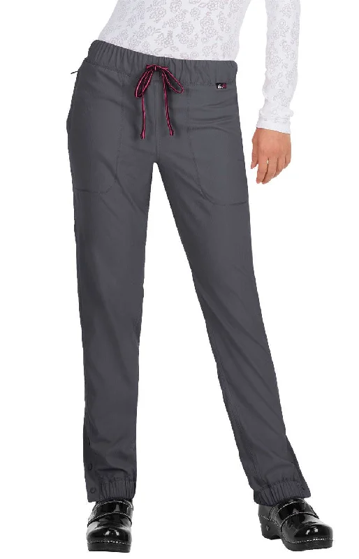 Happiness Pant by KOI XXS-3X /   Charcoal/NeonPink Formal Dress Pants