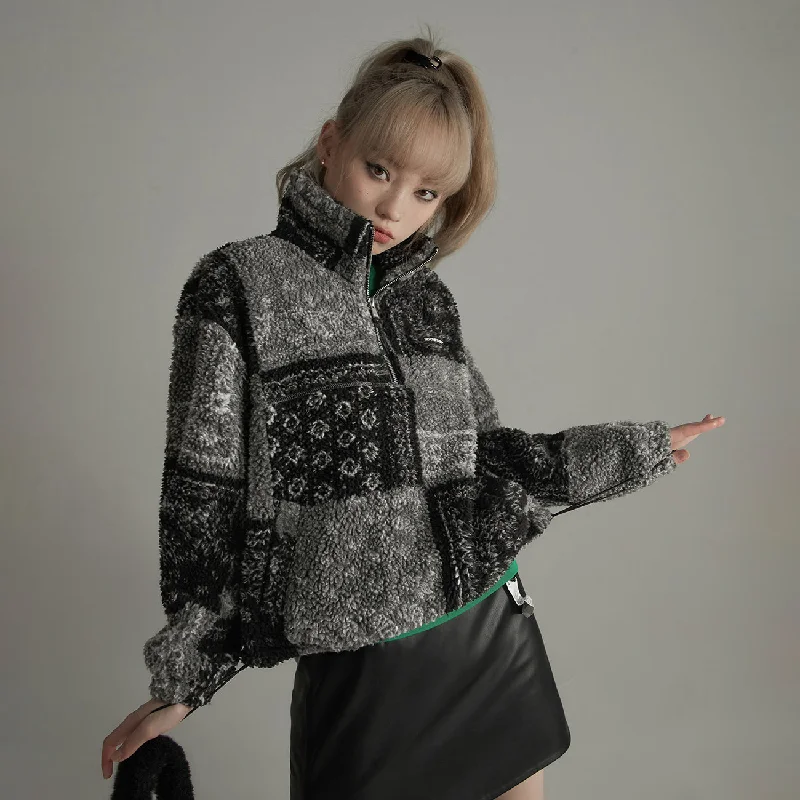 Vintage Jacket Zippered Front Buttoned Front Snap Front