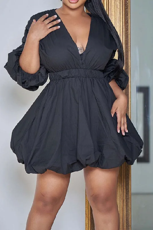 Solid Color Party Draped Mini Dress Stylish Sweetheart Mini Dress
