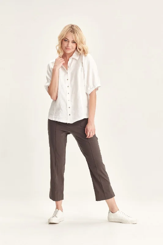 Acrobat 7/8 Pant | Gravel Stylish Paperbag Waist Pants