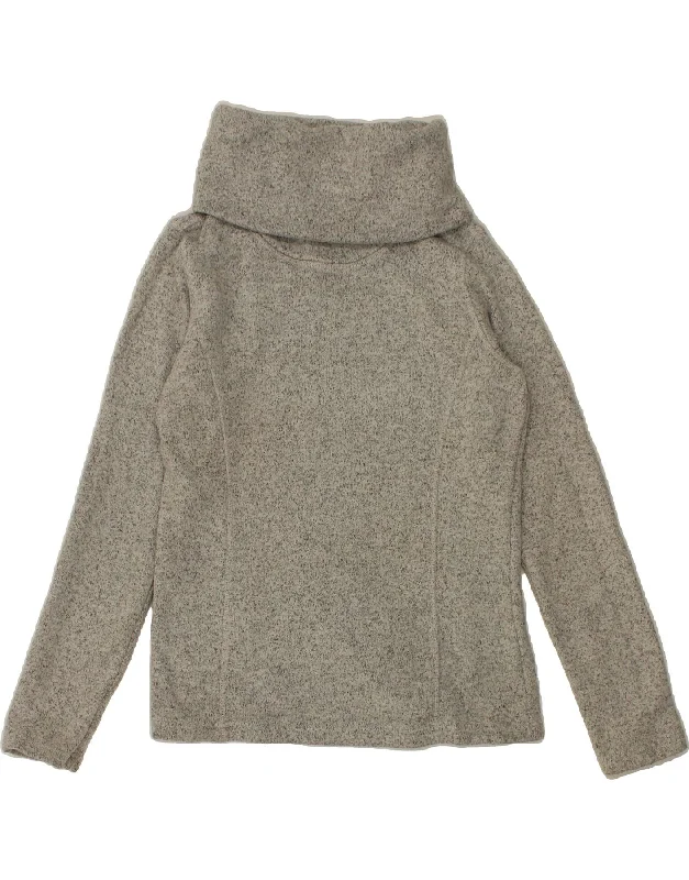 MOUNTAIN WAREHOUSE Womens Roll Neck Sweatshirt Jumper UK 14 Large Grey Hoodie with Half-Zip Sporty Casual MOUNTAIN WAREHOUSE Womens Roll Neck Sweatshirt Jumper UK 14 Large Grey Hoodie with Half-Zip Sporty Casual