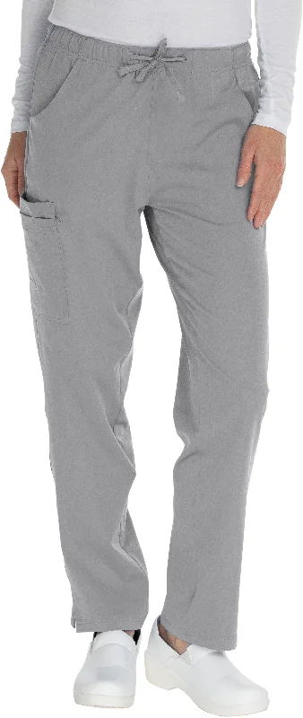 Elastic Drawstring Cargo Pant By MediChic XXS-5X / Grey High-Waist Trousers