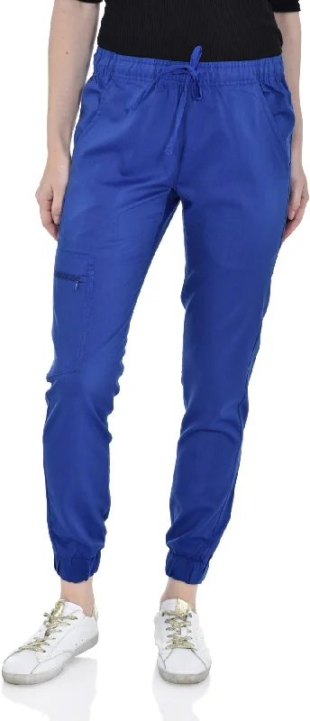 Zipper Cargo Jogger Pant By MediChic XS-2XL / Galaxy Blue Comfortable Fleece Pants