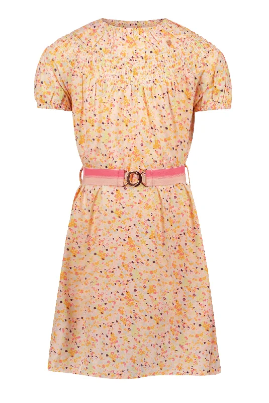 Manil Smocked Dress N302-5809 Tunics Fashionable chic