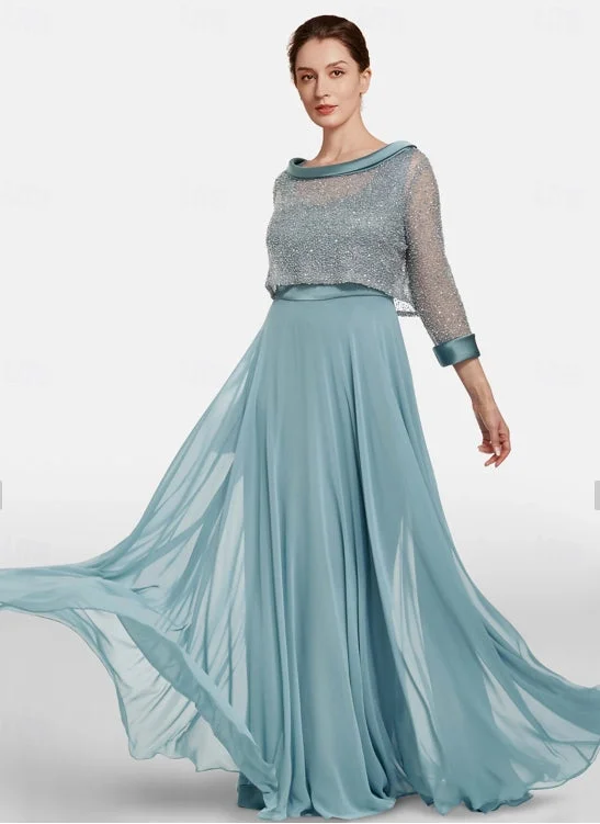 Two Piece A-Line Mother of the Bride Dress Elegant Jewel Neck Floor Length Chiffon Lace 3/4 Length Sleeve Jacket Dresses Cotton Jacket Linen Jacket Terry Jacket Two Piece A-Line Mother of the Bride Dress Elegant Jewel Neck Floor Length Chiffon Lace 3/4 Length Sleeve Jacket Dresses Cotton Jacket Linen Jacket Terry Jacket
